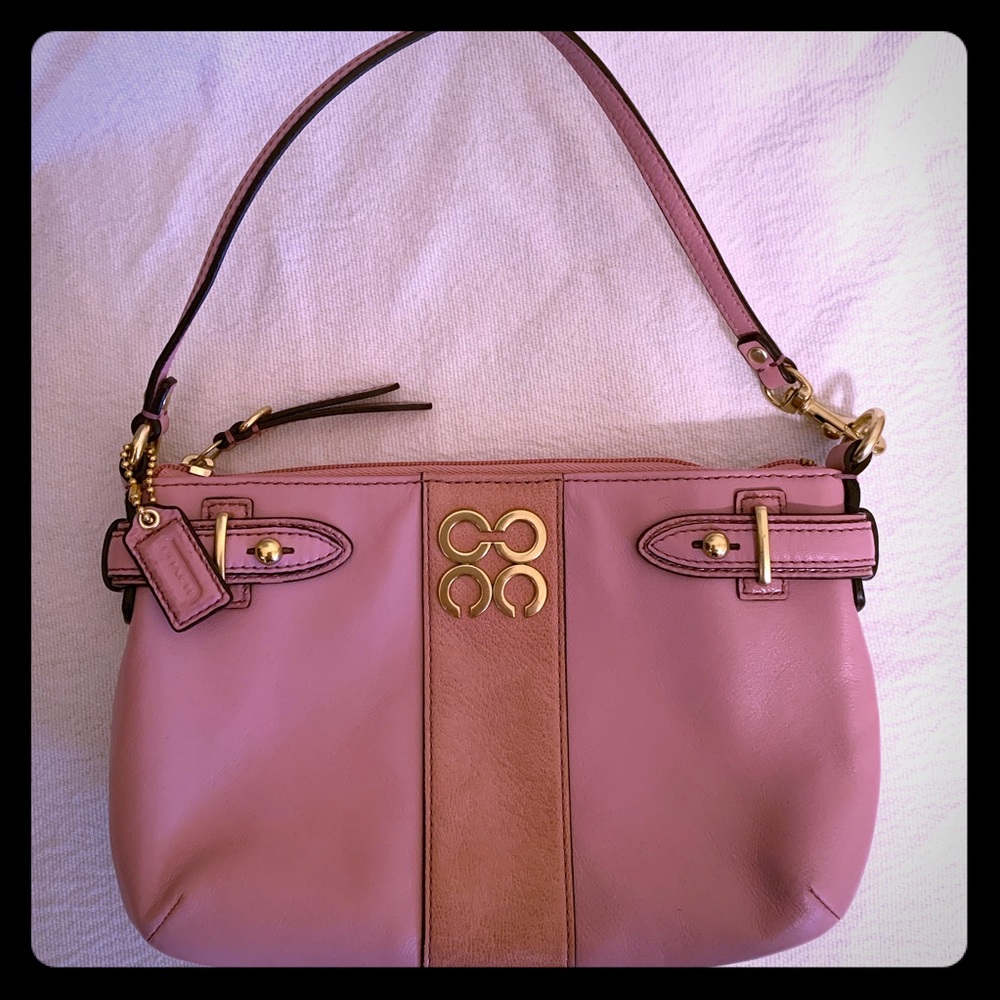 Coach Pink Leather Purse/Wristlet